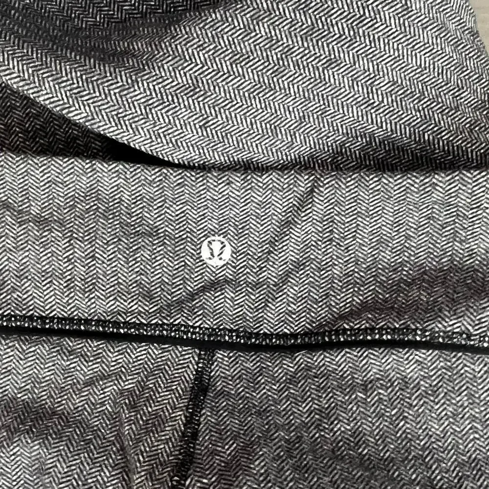 lululemon athletica Dark Gray leggings herringbone activewear workout size xs